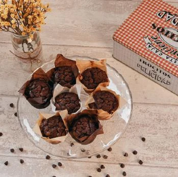 Muffins de chocolate